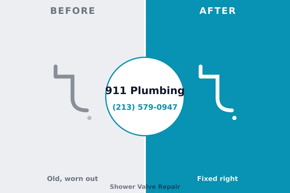 Before and after: plumbing repair Port Hadlock-Irondale, WA